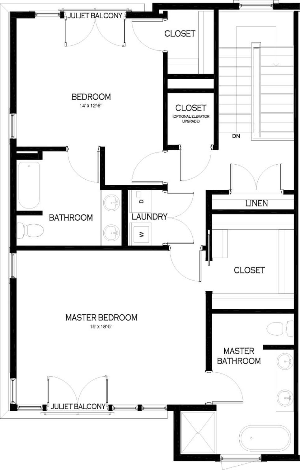 Type A - Third Floor Plan