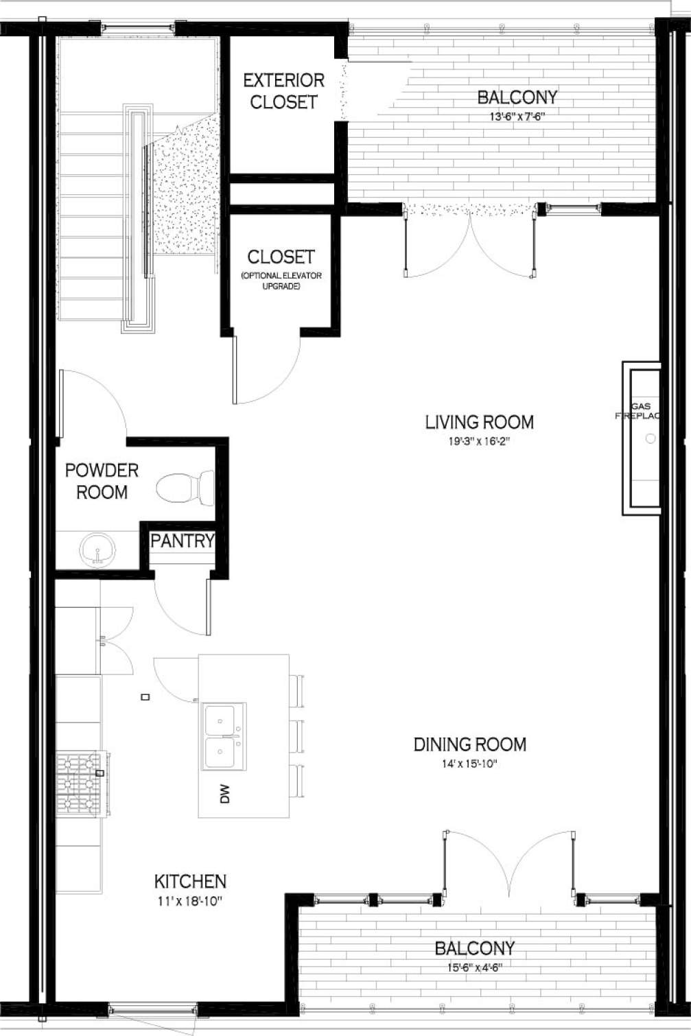 Type B - Second Floor Plan